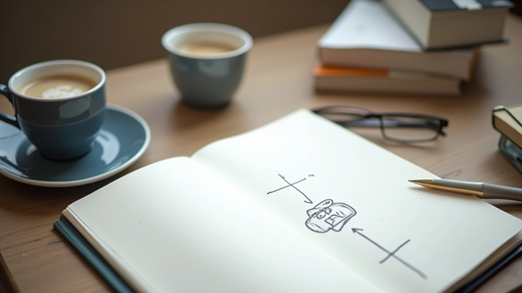 Boeken en notitieblokken op bureau met pen, geopend op inspiratie